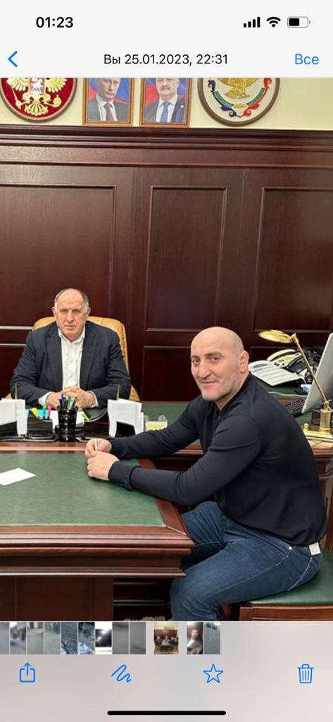 Глава Тляратинского района встретился с главой правительства РД